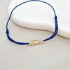 Bratara Masina - Argint 925 placat cu Aur Galben 18K, snur reglabil
