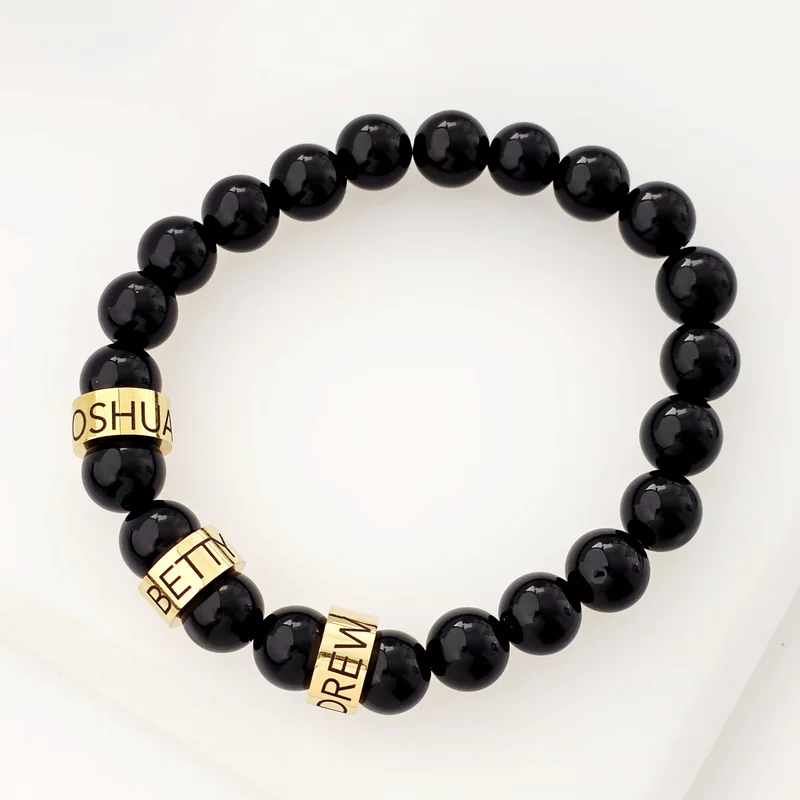 Bratara Onix- 3 Cilindri personalizați - Otel Inoxidabil 316L picture - 3