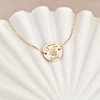 Bratara Pentru tine buni - Argint 925 placat cu Aur Galben 18K si Cristal Swarovski -  cu lantisor
