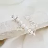 Bratara Perle - Gratie fermecatoare - Model 5 perle cu lantisor - Argint 925