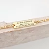 Bratara  personalizata - Placuta cu text personalizat ,, My sun and stars\'\'  - Argint 925 placat cu Aur Glaben 18K - bratara barbati cu lant
