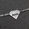 Bratara  personalizata - Super Dad - Argint 925 - bratara barbati cu lant