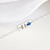 Bratara placuta simbol masinuta - initiale personalizate - Argint 925 - Cu lantisor fata/baiat