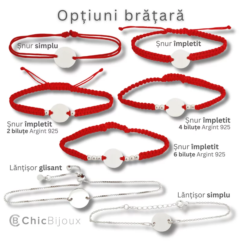 Bratara Regele Iudeilor - Bijuterie cu Har - Banut 15 mm - Argint 925 - Snur reglabil picture - 4