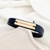 Bratara Sotul si Taticul Perfect - Argint 925 placat cu Aur 18k, piele