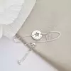 Bratara banut cu stea decupata - Make a wish - Lantisor glisant ajustabil - Argint 925