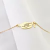 Brățară Toca cu an personalizat - Argint 925 placat cu Aur Glaben 18K -  cu lantisor