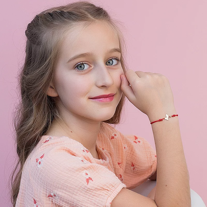 Bratara Zbor de Fluturi - Personalizare cu initiala si Biluta - Aur 14K picture - 6