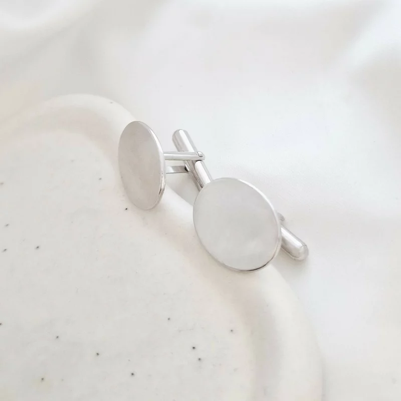 Butoni camasa personalizati - Model oval 20 mm - Argint 925 picture - 5