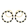 Cercei - Black Dragon - placati cu aur 18K