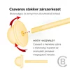 Cercei copii/bebe - Model inima buclata - Aur Galben 9K - Inchizatoare sigura si confortabila cu filet