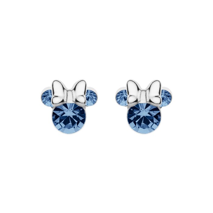 Cercei Disney Birthday Minnie Mouse luna Decembrie - Argint 925 si Cristal