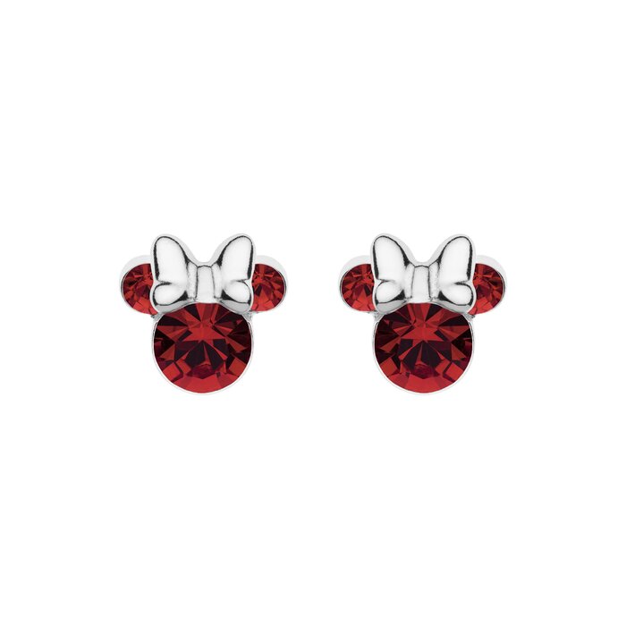 Cercei Disney Birthday Minnie Mouse luna Ianuarie - Argint 925 si Cristal