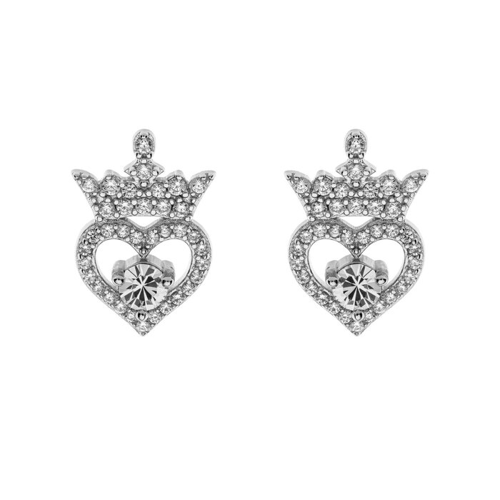 Cercei disney coroana princess - argint 925 si cubic zirconia si cristale