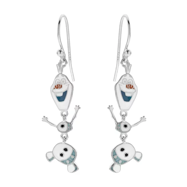 Cercei Disney cu pandantiv Olaf - Argint 925
