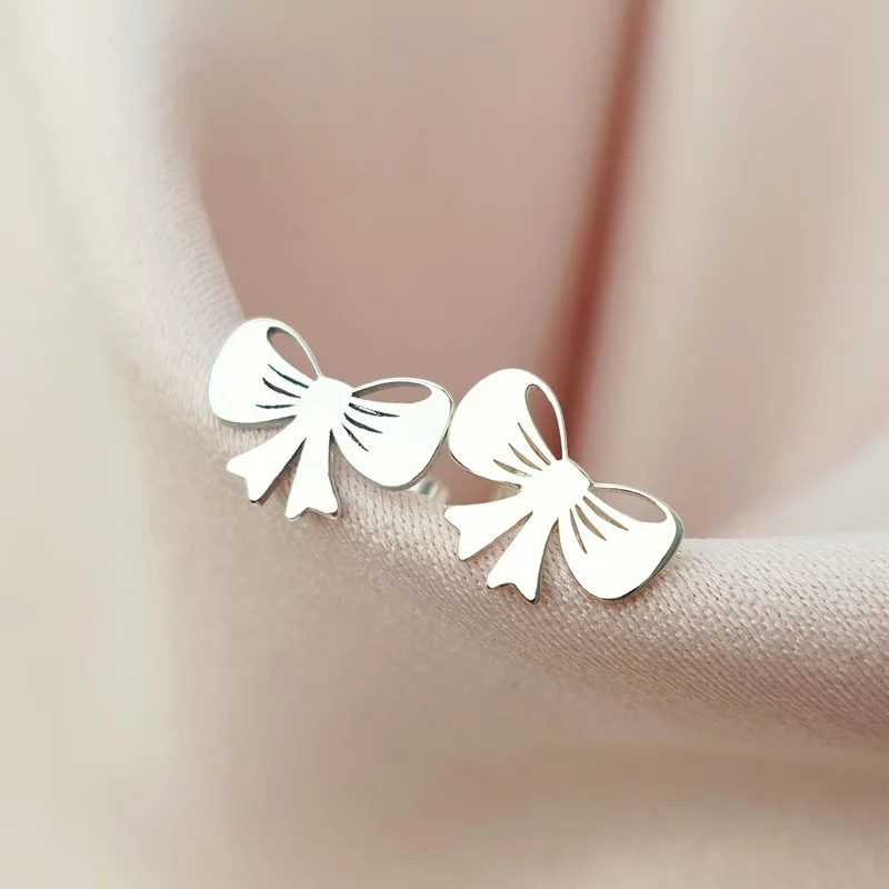 Cercei fundite - model cu decupaje delicate - Argint 925 - inchidere surub picture - 2