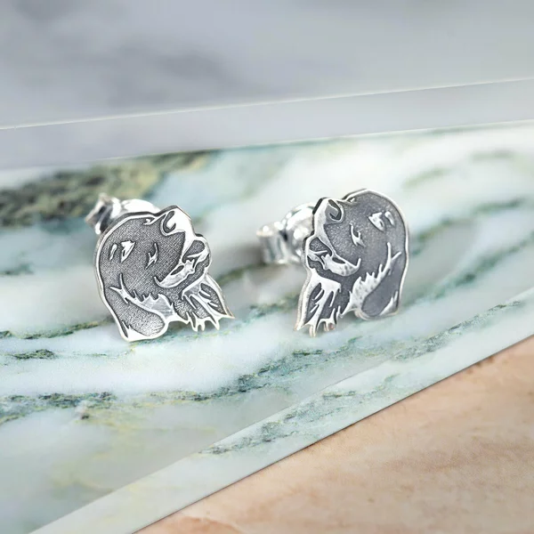 Cercei Labrador - Argint 925, surub