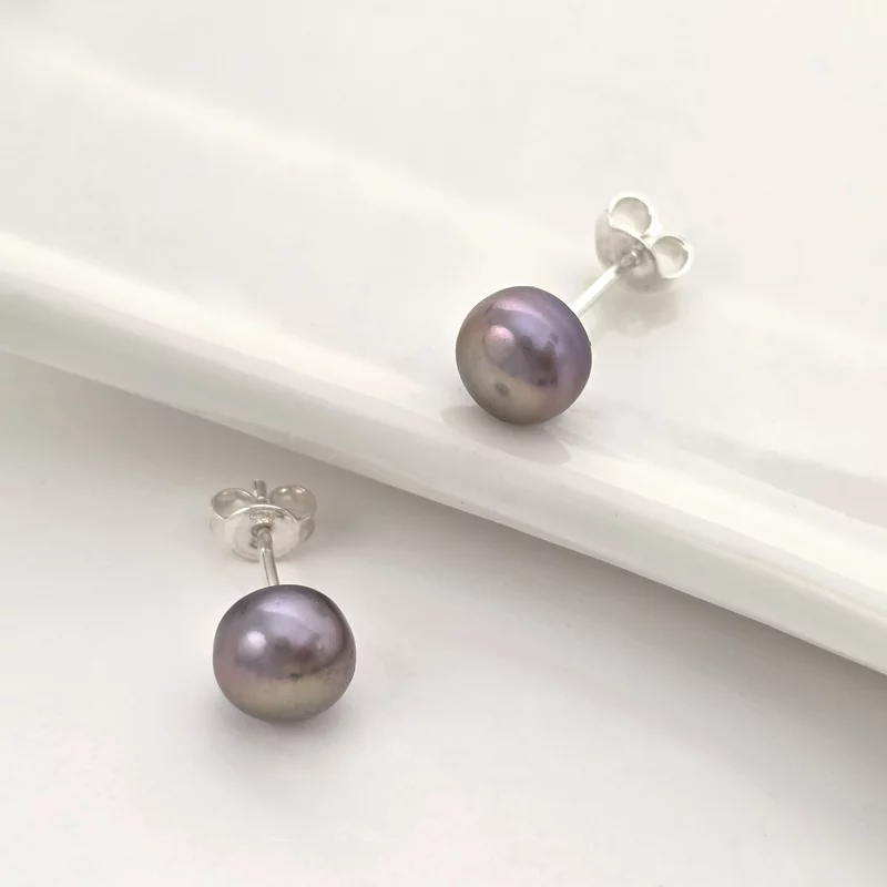 Cercei Perlati – Picaturi Mov de Visare - Argint 925 picture - 3