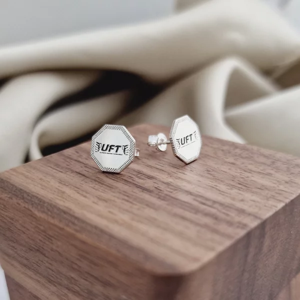 Cercei UFT - Ultimate Fighting Tournament - Argint 925 - Inchizatoare surub