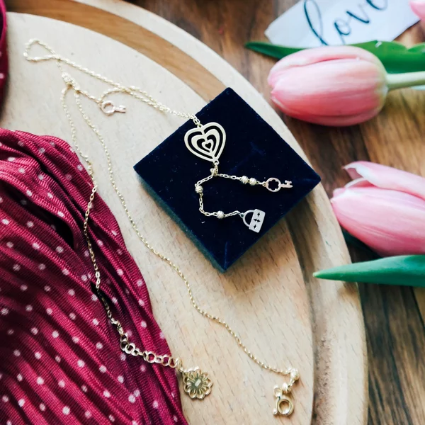 Colier colectia Fairyland - Eternal love - Argint 925 placat cu Aur Galben si Roz 18K