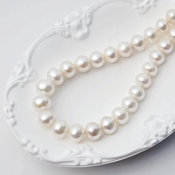 Colier cu Perle - Eleganta pura - Model sirag de perle mari - Argint 925