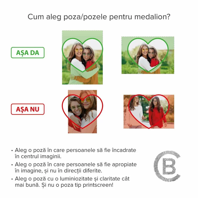Colier cu Perle & Turmalina - Amintiri pretioase - Model cu medalion inima cu poze interior si cu prindere clasp cu cristale Zirconia  - Argint 925 picture - 8