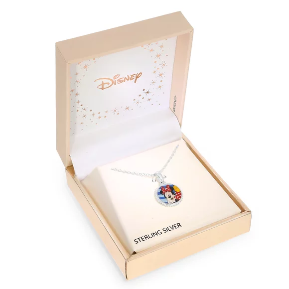 Colier Disney cu poza color Minnie Mouse  - Argint 925