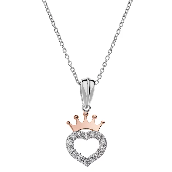 Colier Disney simbol coroana Princess - Argint 925 si Cubic Zirconia