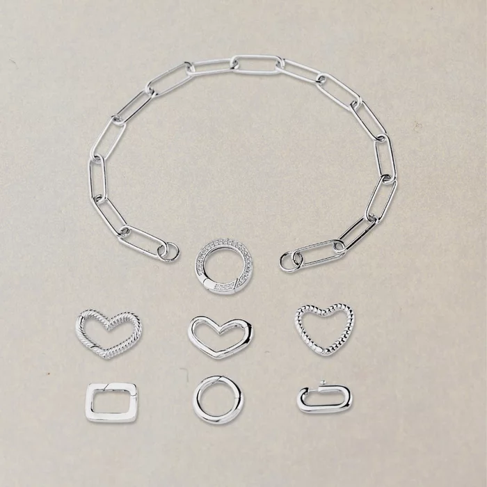 ELM-Bold – Brățară bază BIG PAPERCLIP – Argint 925