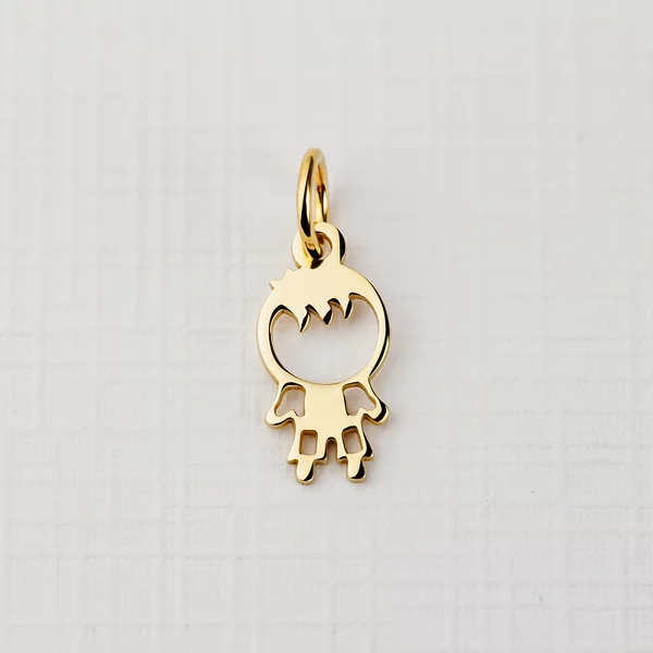 ELM Charm - Baiat - Argint 925 placat cu Aur Galben 18K