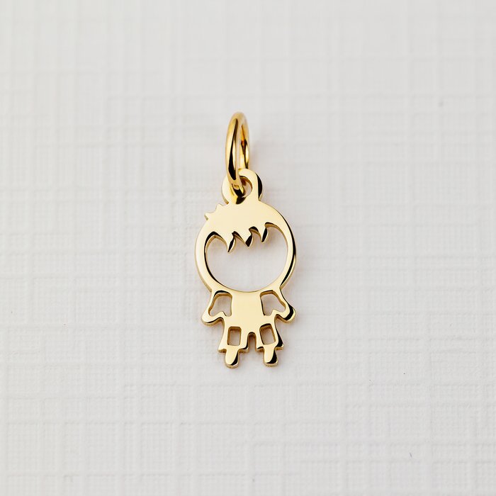 ELM Charm - Baiat - Argint 925 placat cu Aur Galben 18K