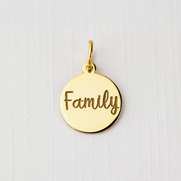 ELM Charm - Banut family - Argint 925 placat cu Aur Galben 18K