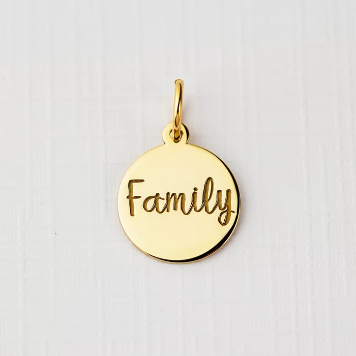 ELM Charm - Banut family - Argint 925 placat cu Aur Galben 18K