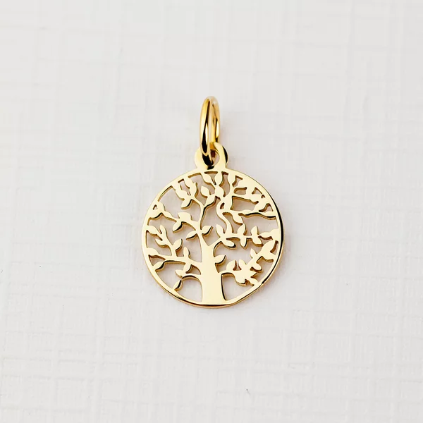 ELM Charm - Copacul vietii - Argint 925 placat cu Aur Galben 18K