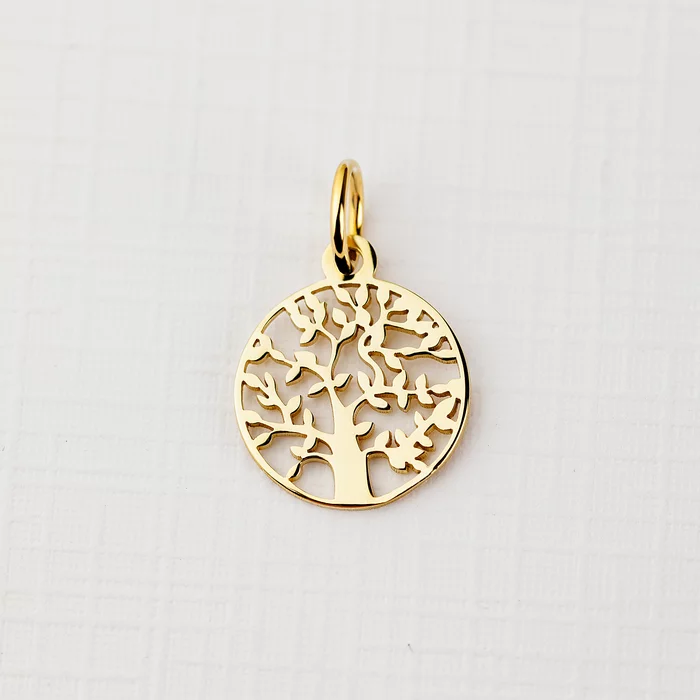 ELM Charm - Copacul vietii - Argint 925 placat cu Aur Galben 18K