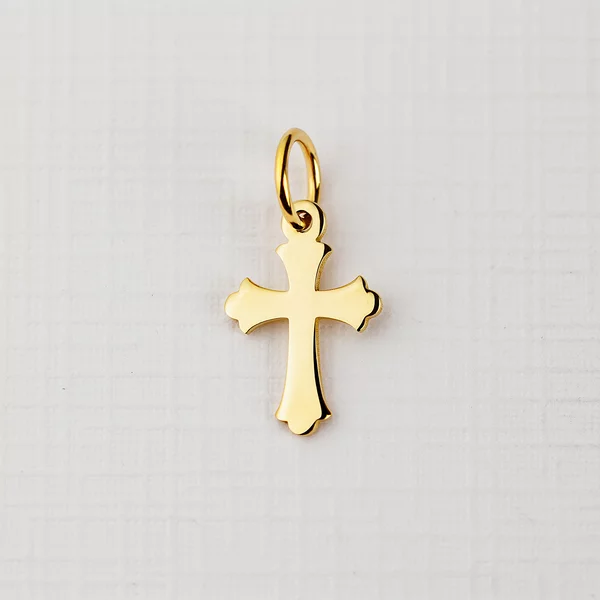 ELM Charm - Cruce - Argint 925 placat cu Aur Galben 18K
