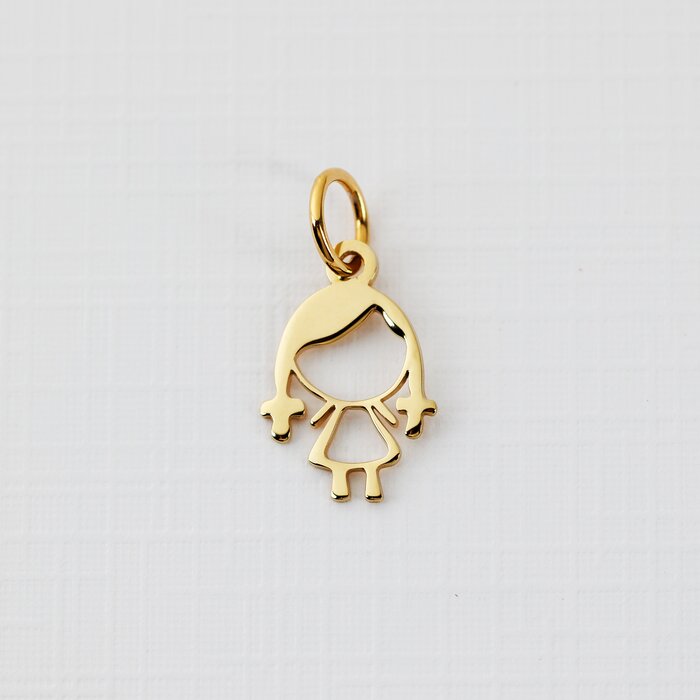 ELM Charm - Fetita - Argint 925 placat cu Aur Galben 18K