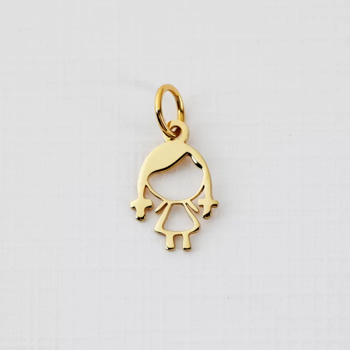 ELM Charm - Fetita - Argint 925 placat cu Aur Galben 18K