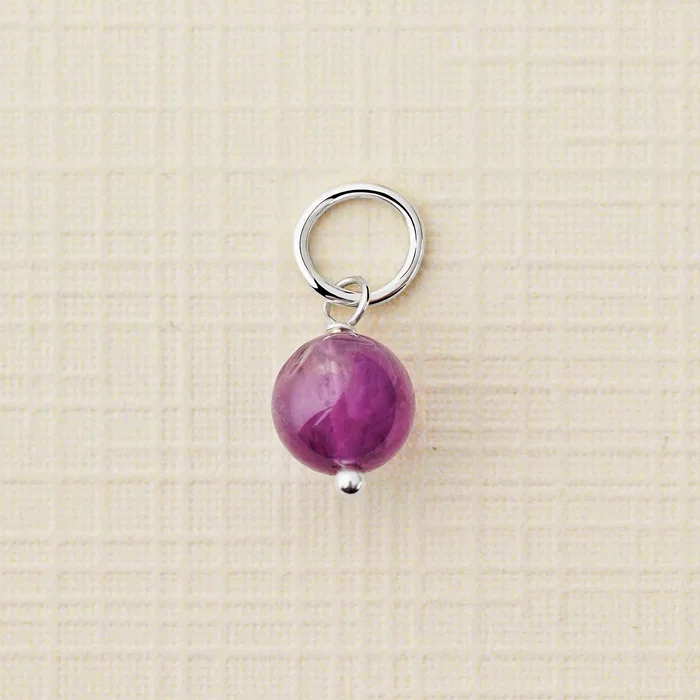 ELM Charm - Picatura de Ametist - Argint 925