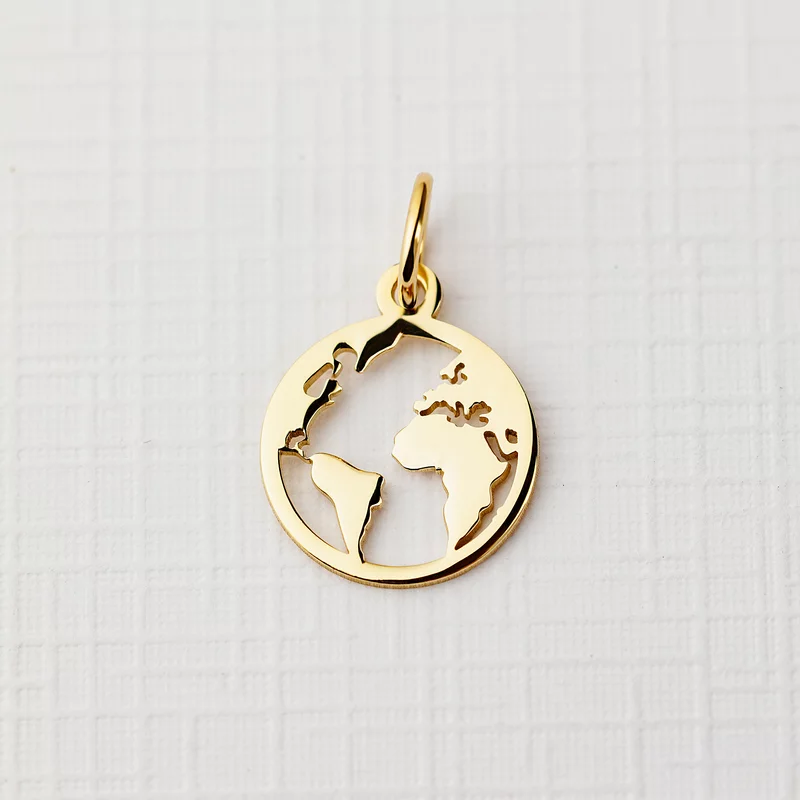 ELM Charm - Planeta - Argint 925 placat cu Aur Galben 18K picture - 1