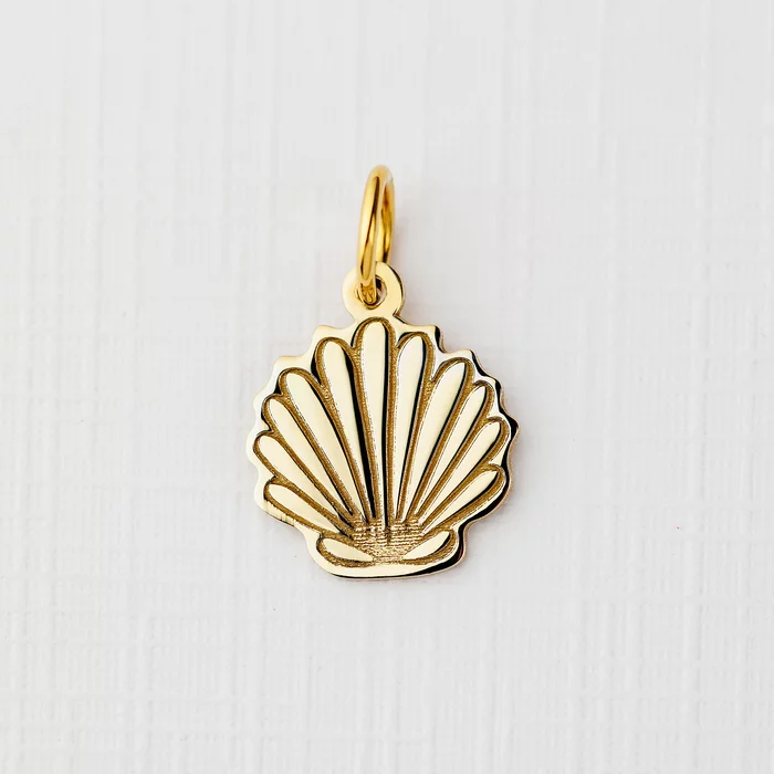 ELM Charm - Scoica - Argint 925 placat cu Aur Galben 18K
