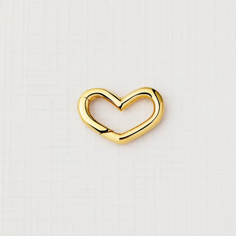 ELM Clasp - Heart - Argint 925 placat cu Aur Galben 18K picture - 1