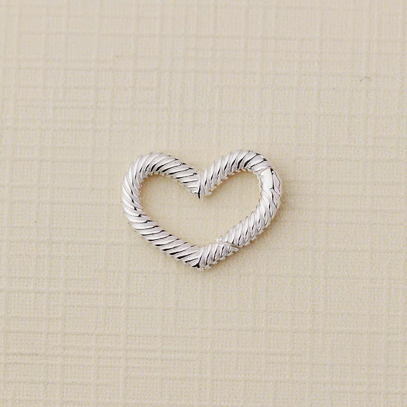 ELM Clasp - Twisted heart - Argint 925 picture - 1