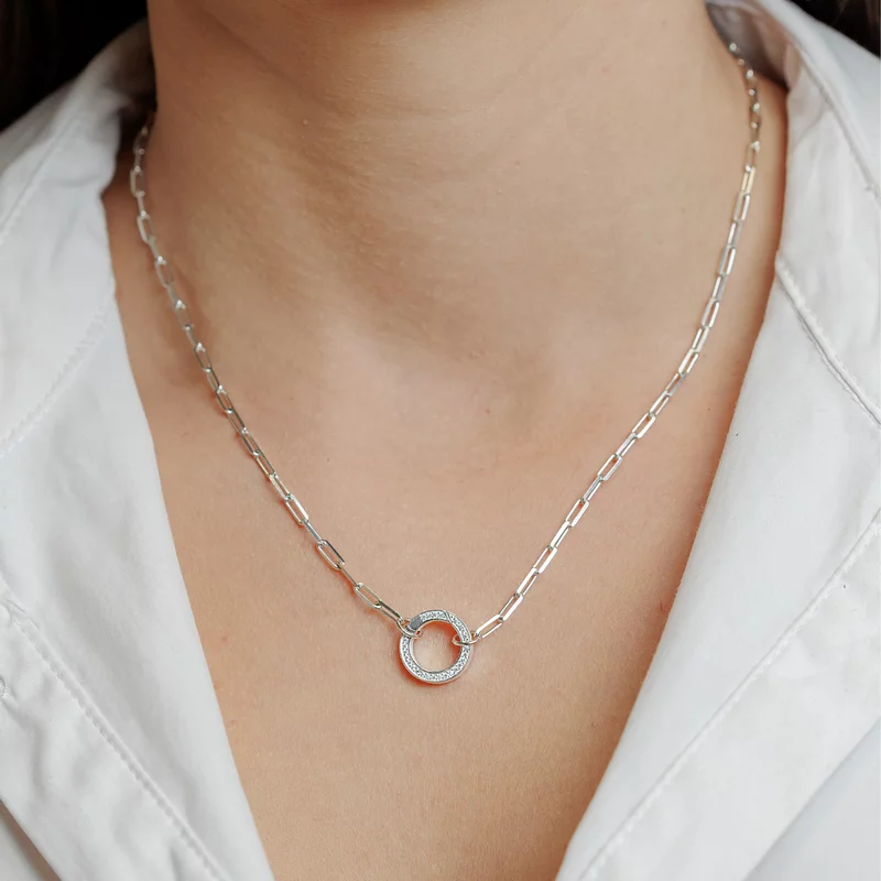 ELM Lant Zale mici dreptunghiulare 45 cm Argint 925 Chic Bijoux