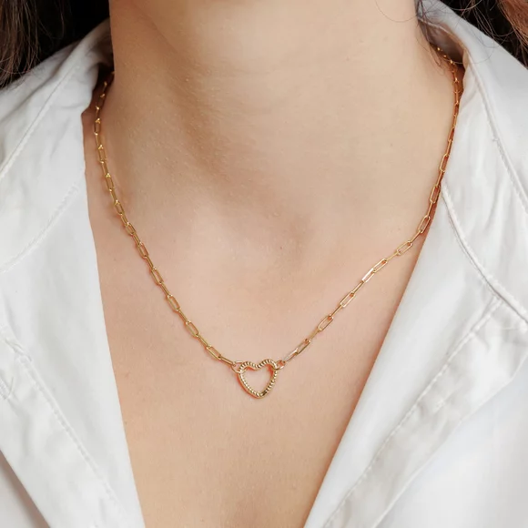 ELM Lant Zale mici dreptunghiulare - 45 cm - Argint 925 placat cu Aur Galben 18K