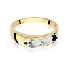 Inel colectia Luxury Aur Galben/Alb 14K cu Diamant 0.25ct