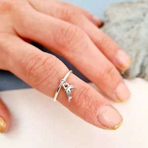 Inel Midi cu Charm - Peace&Balance  - Argint 925