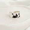 Inel personalizat - Harta planetei - Model lat - Argint 925