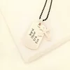 Lant barbatesc - Dog Tag & Cruce - Personalizat nume - Argint 925 matuit