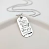 Lant barbatesc - Modern Army Tag - Personalizat cu text absolvire - Argint 925